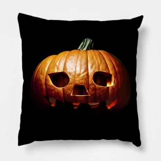 Scary Halloween Pumpkin Art Pillow