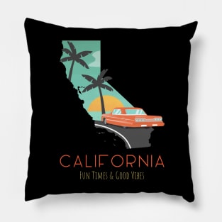 California Fun Times And Sunshine Pillow