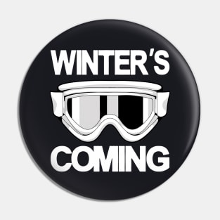 Winter's Coming Winter sports Pin