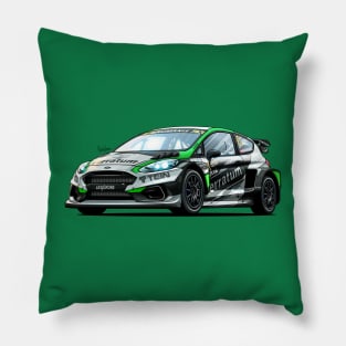 Ford Fiesta WRX Rallycross Pillow