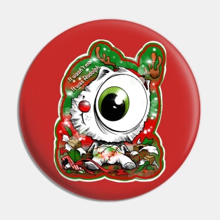 Christmas kitty Pin