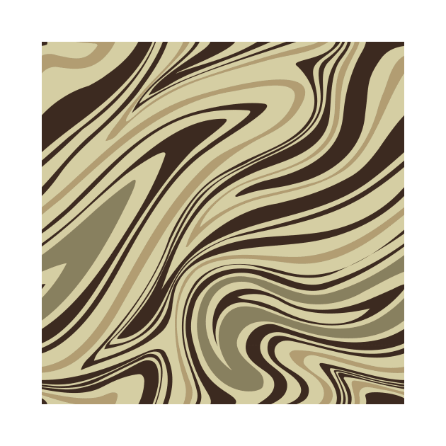 Groovy Swirling Liquid Pattern - Earthy Combo by Charredsky