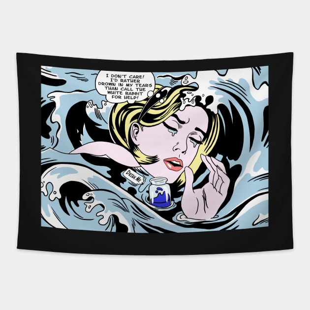 Drowning Alice Tapestry by SwanStarDesigns