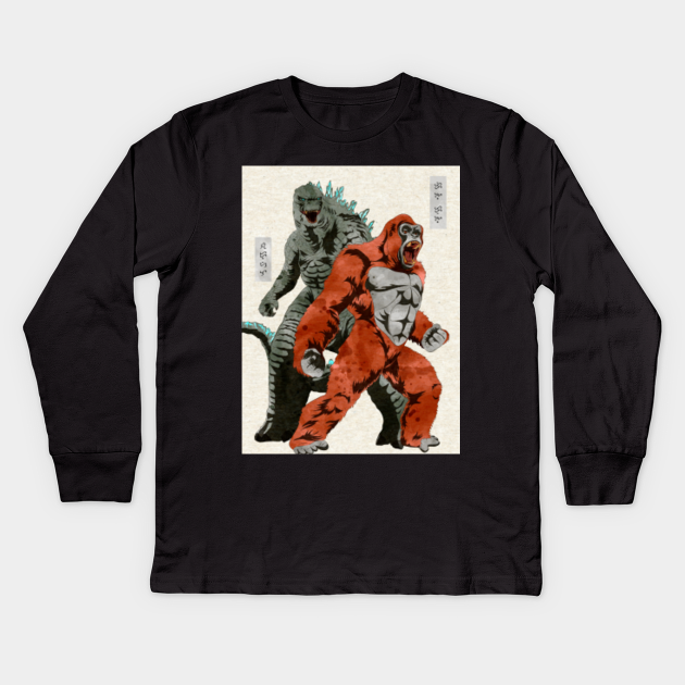 Godzilla vs Kong - Godzilla Vs Kong - Kids Long Sleeve T ...