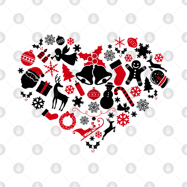 I Heart Christmas. Christmas Elements by KsuAnn