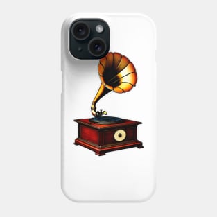 Ancient gramophone phenomenal sound Phone Case