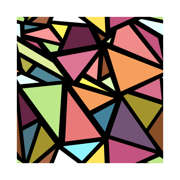 Colorful triangles pattern 5 by B&K