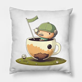 Tea Off Golf Pillow