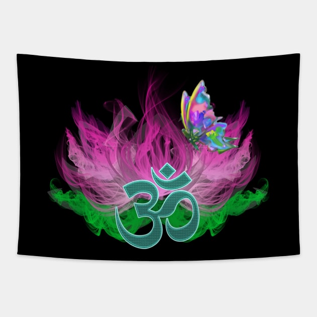 Lotus Ohm Tapestry by Duckgurl44