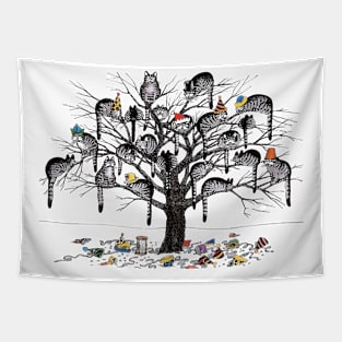 B kliban  cat tree Tapestry