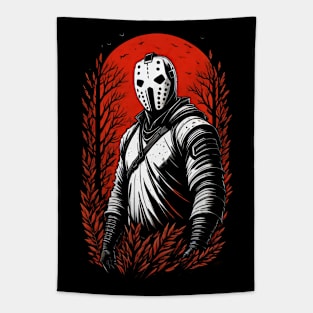 Red and White New Jason Tapestry