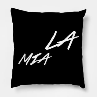 La mia , "(feminine) mine" in spanish, couple design, hablemos del amor series Pillow