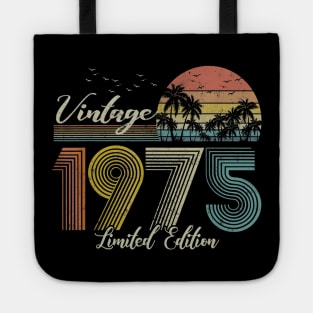 Vintage 1975 Limited Edition Men Women 45 Birthday Tote