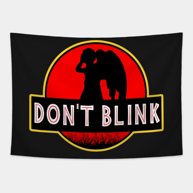 Dr Who Jurassic Park Dont Blink Tapestry by Nova5