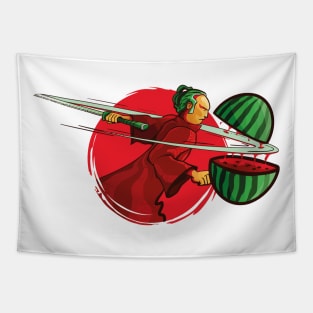 Hello summer samurai Tapestry