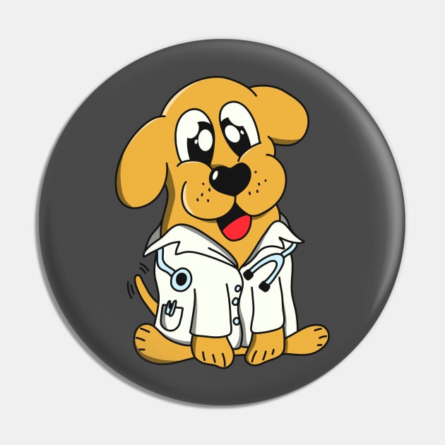 Dogtor Dog Doctor Pin by Foxxy Merch