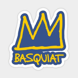 Basquiat Crown Symbol Yellow Magnet
