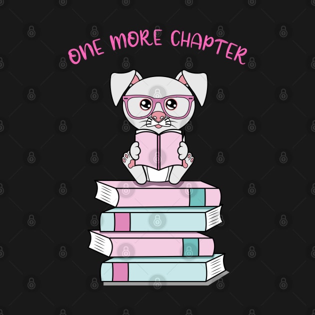 One more chapter, cute dog reading by JS ARTE