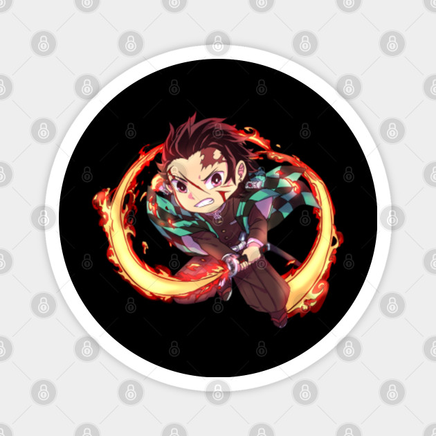 Demon Slayer Kimetsu No Yaiba Tanjiro Kamado Demon Slayer Kimetsu No Yaiba Magnet Teepublic Au