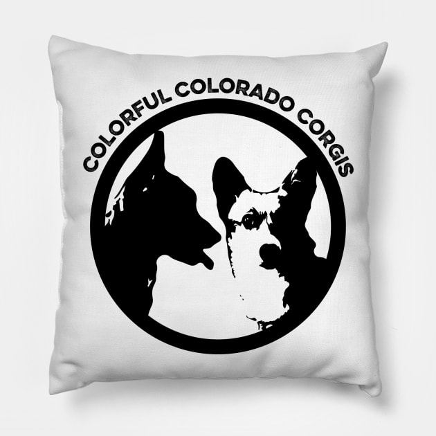 Colorful Colorado Corgis 4 Pillow by 5ivecanons