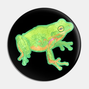 Green Tree Frog Pin