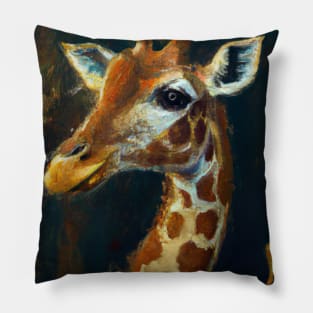 Giraffe with a Crown Pillow