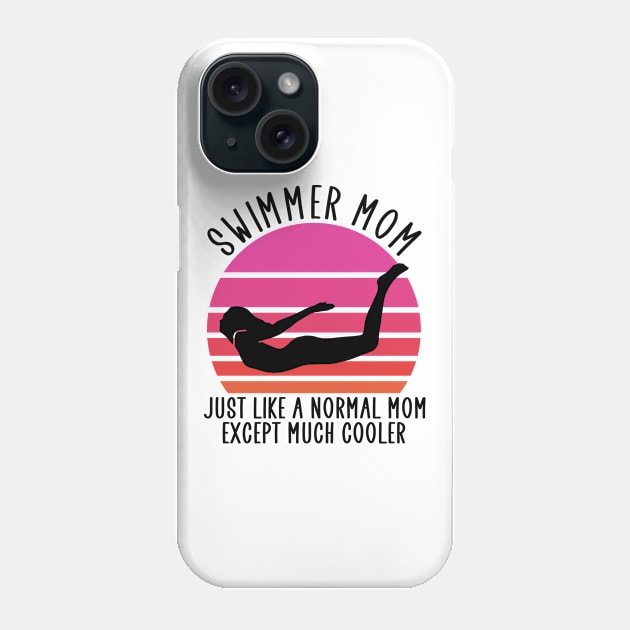 swimming mom Phone Case by Jabinga