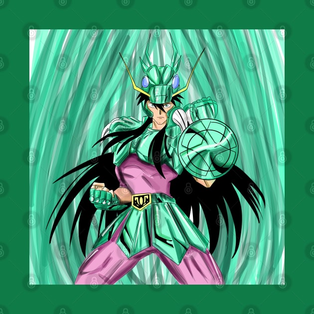 saint seiya shiryu the dragon in rozan arts by jorge_lebeau