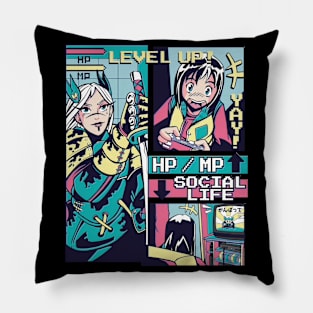 Anime video gamer Pillow