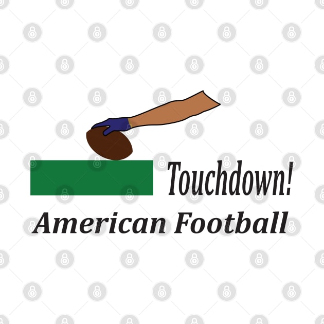 Arm of an american football player making touchdown by GiCapgraphics