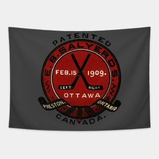 Vintage Canadian Hockey Stick Tapestry