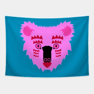 Koala Bear Face, bright pink Tapestry