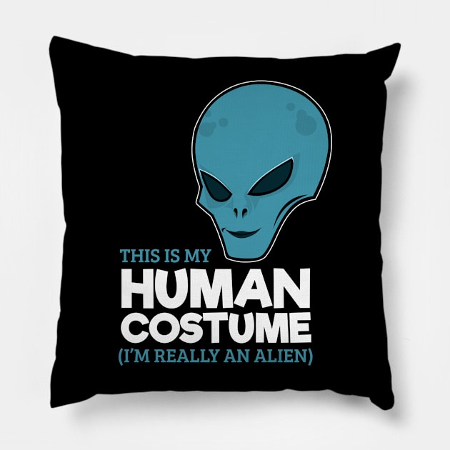 This is my Human Costume I'm really an Alien Pillow by Dr_Squirrel