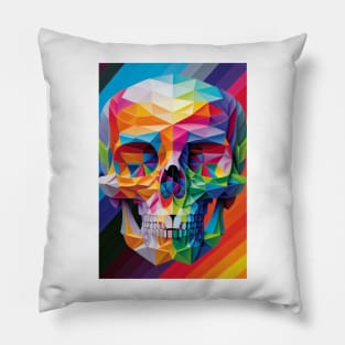 Rainbow Skull 2 Pillow