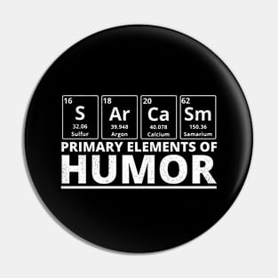 Sarcasm - Primary Elements of Humor Pin