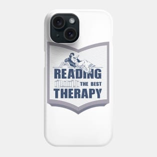 Reading the best therapy Phone Case