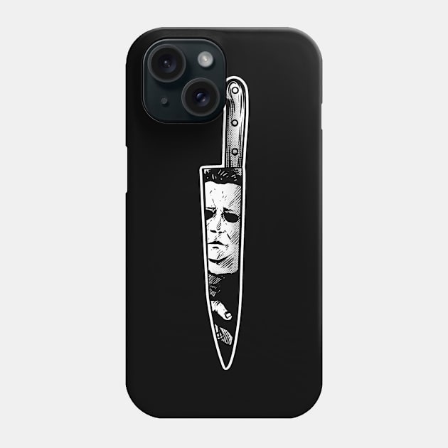 Michael Myers t-shirt Phone Case by ROCKHOPPER