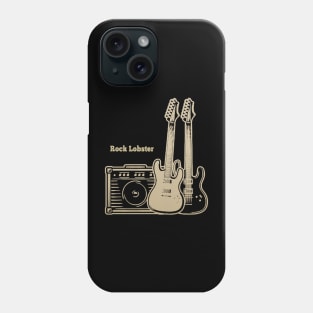 Rock Lobster Playing with Guitars Phone Case