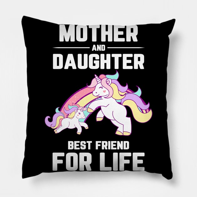 Mother and Daughter Best Friend for Life Pillow by Hannah's Bear Tees