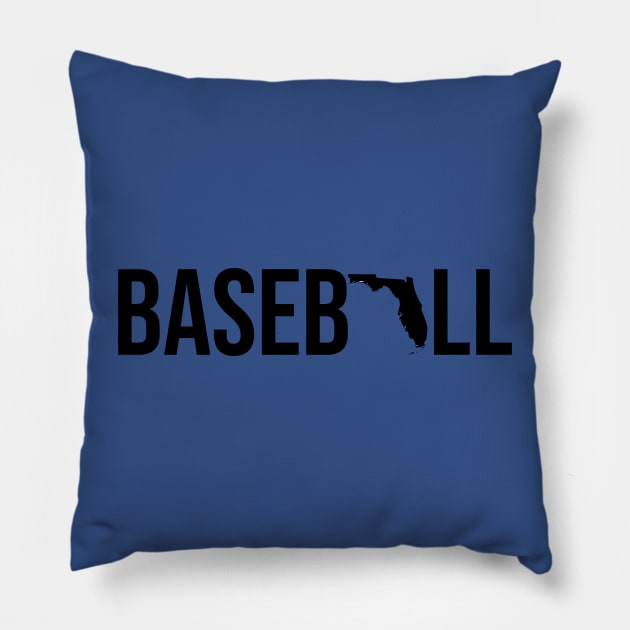 Florida Baseball Pillow by rustyskate