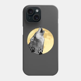 Wolf Design, howling at the moon, wildlife Phone Case