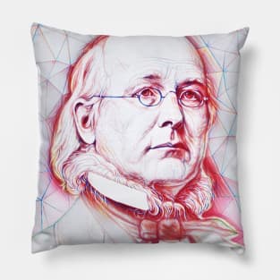 Horace Greeley Portrait | Horace Greeley Artwork Pillow