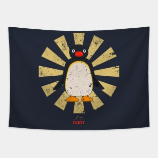 Pingu Noot Retro Japanese Tapestry