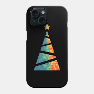 Christmas tree geometric Phone Case