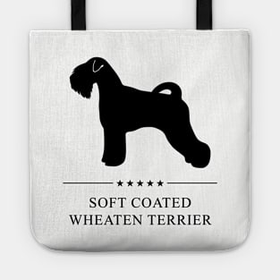 Soft Coated Wheaten Terrier Black Silhouette Tote