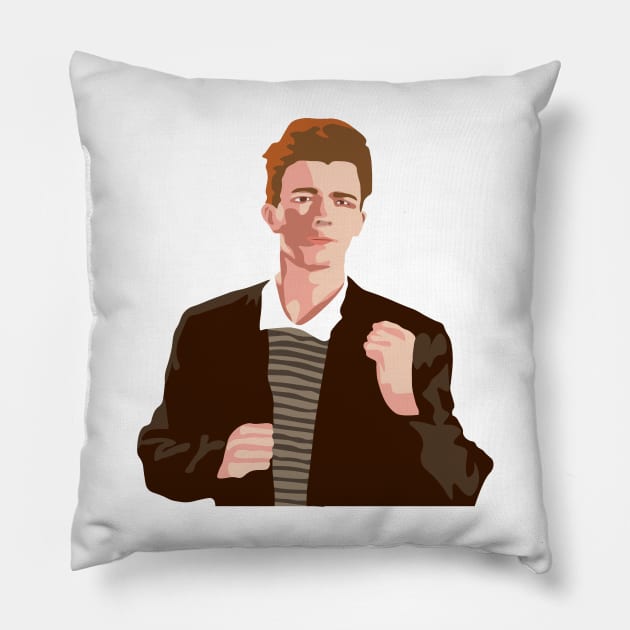 Rick Roll Pillow by FutureSpaceDesigns