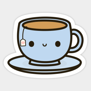 Cup of tea Sticker for Sale by yul-ol