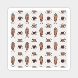 Coffee Pattern 8 Magnet