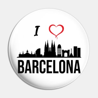 I love Barcelona Spain Pin