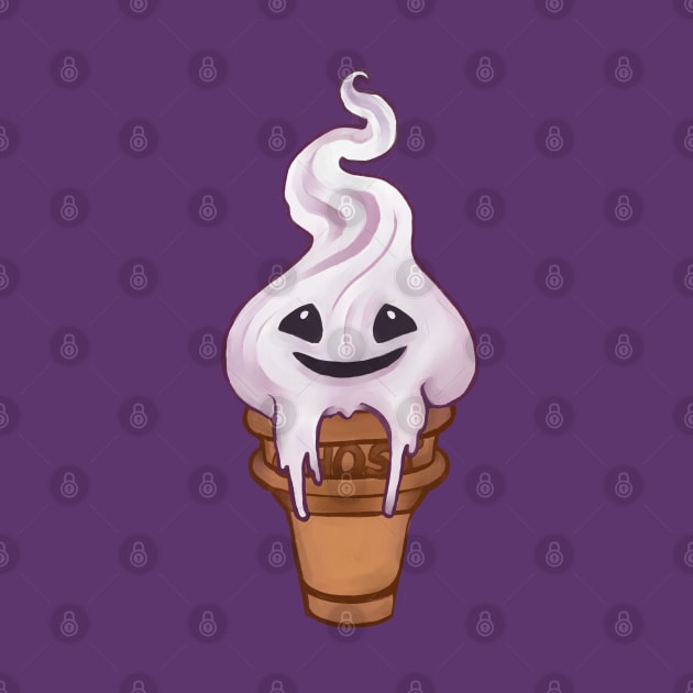 Halloween I-Scream - Soft-serve Ghostie by AliceQuinn